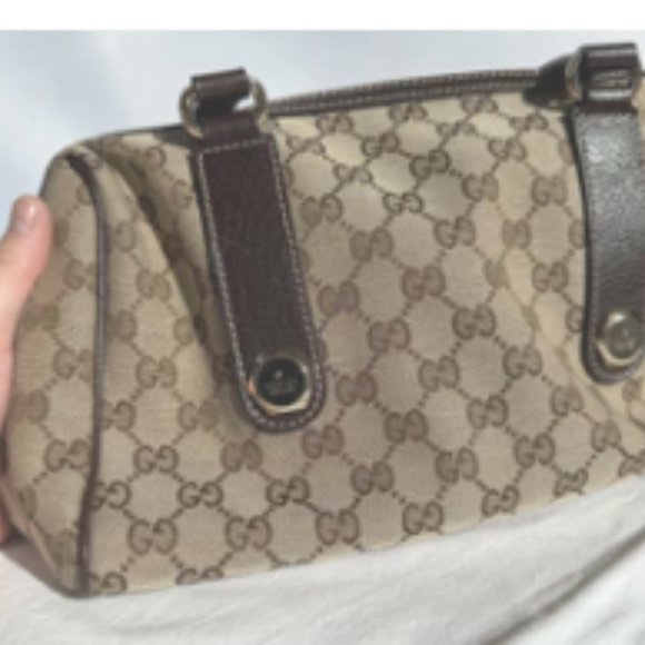 PREOWNED A++ Condition. Practically New Gucci GG Monogram Boston Handbag - Picture 16 of 16